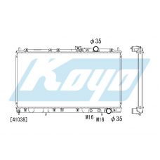 PA030639 KOYO P-tank corrugate-fin ass'y