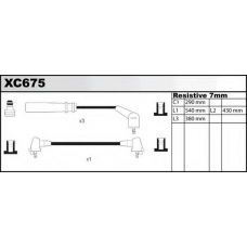 XC675 QUINTON HAZELL Комплект проводов зажигания