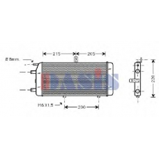 481510N AKS DASIS Радиатор, охлаждение двигателя