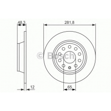 0 986 479 B93 BOSCH Тормозной диск