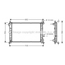 FDA2264 AVA Радиатор, охлаждение двигателя