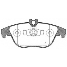 BPA1305.20 OPEN PARTS Комплект тормозных колодок, дисковый тормоз