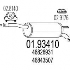 01.93410 MTS Глушитель выхлопных газов конечный