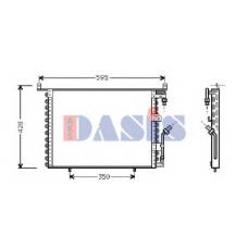122020N AKS DASIS Конденсатор, кондиционер