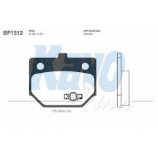 BP-1512 KAVO PARTS Комплект тормозных колодок, дисковый тормоз