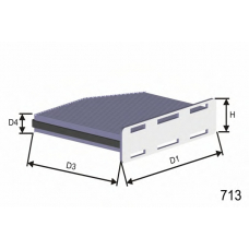 HB166C MISFAT Фильтр, воздух во внутренном пространстве