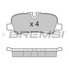 BP3207 BREMSI Комплект тормозных колодок, дисковый тормоз