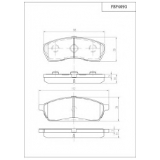 FBP4093 FI.BA Комплект тормозных колодок, дисковый тормоз