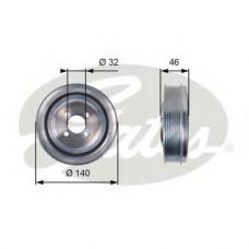 TVD1078 GATES Ременный шкив, коленчатый вал