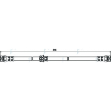 HOS3703 APEC Тормозной шланг