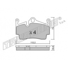 911.0 TRUSTING Комплект тормозных колодок, дисковый тормоз