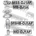 MB-DJ1A FEBEST Подшипник качения, опора стойки амортизатора