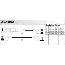 XC1042 QUINTON HAZELL Комплект проводов зажигания