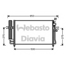 82D0225560A WEBASTO Конденсатор, кондиционер