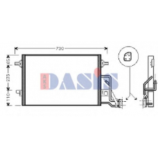 042003N AKS DASIS Конденсатор, кондиционер