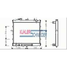 5201401 KUHLER SCHNEIDER Радиатор, охлаждение двигател