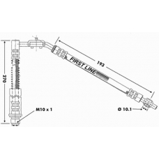 FBH6537 FIRST LINE Тормозной шланг