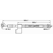 FBH7037 FIRST LINE Тормозной шланг