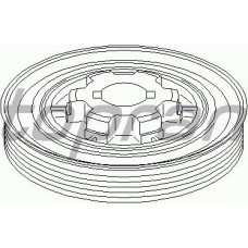 722 276 TOPRAN Ременный шкив, коленчатый вал