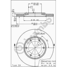 09.5194.10 BREMBO Тормозной диск