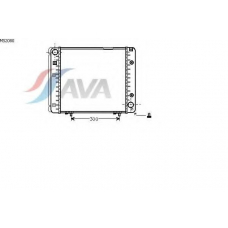 MS2080 AVA Радиатор, охлаждение двигателя