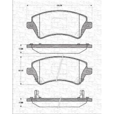 363702161223 MAGNETI MARELLI Комплект тормозных колодок, дисковый тормоз