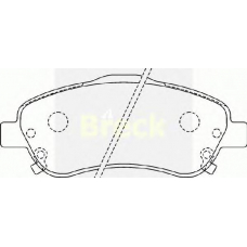 23480 00 C BRECK Комплект тормозных колодок, дисковый тормоз