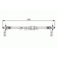 1 987 481 345 BOSCH Тормозной шланг