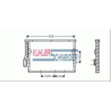 1433001 KUHLER SCHNEIDER Конденсатор, кондиционер