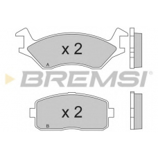 BP2189 BREMSI Комплект тормозных колодок, дисковый тормоз