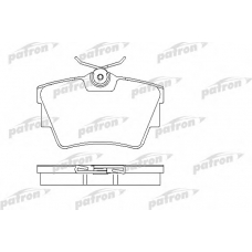 PBP1516 PATRON Комплект тормозных колодок, дисковый тормоз