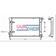 1309001 KUHLER SCHNEIDER Радиатор, охлаждение двигател