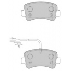 FD7509V NECTO Комплект тормозных колодок, дисковый тормоз