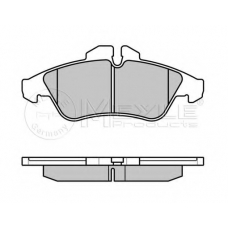 025 239 9020/PD MEYLE Комплект тормозных колодок, дисковый тормоз