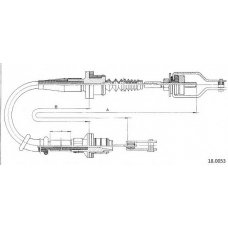 18.0053 CABOR Трос, управление сцеплением