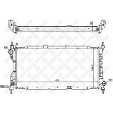 10-25203-SX STELLOX Радиатор, охлаждение двигателя