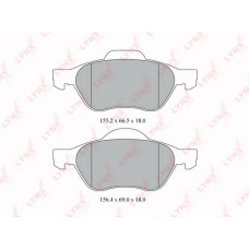 BD6315 LYNX Колодки тормозные дисковые