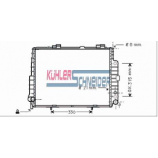 0326001 KUHLER SCHNEIDER Радиатор, охлаждение двигател