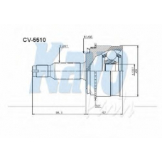 CV-5510 KAVO PARTS Шарнирный комплект, приводной вал