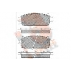 RB1943 R BRAKE Комплект тормозных колодок, дисковый тормоз