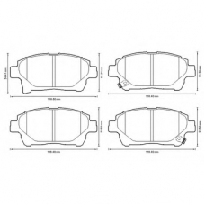 572618B BENDIX Комплект тормозных колодок, дисковый тормоз