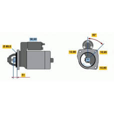 0 986 013 700 BOSCH Стартер