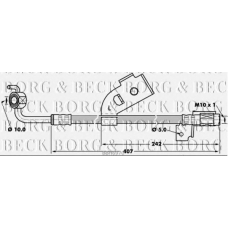 BBH6970 BORG & BECK Тормозной шланг