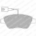 LP1722 DELPHI Комплект тормозных колодок, дисковый тормоз