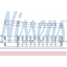 72999 NISSENS Теплообменник, отопление салона