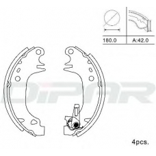 DPB1020 DITAS Комплект тормозных колодок