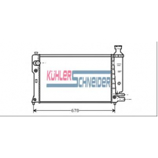 0700491 KUHLER SCHNEIDER Радиатор, охлаждение двигател