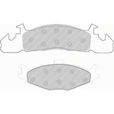FDB926 FERODO Комплект тормозных колодок, дисковый тормоз