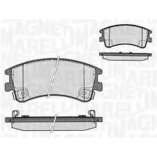 363916060295 MAGNETI MARELLI Комплект тормозных колодок, дисковый тормоз