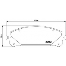 P 83 145 BREMBO Комплект тормозных колодок, дисковый тормоз